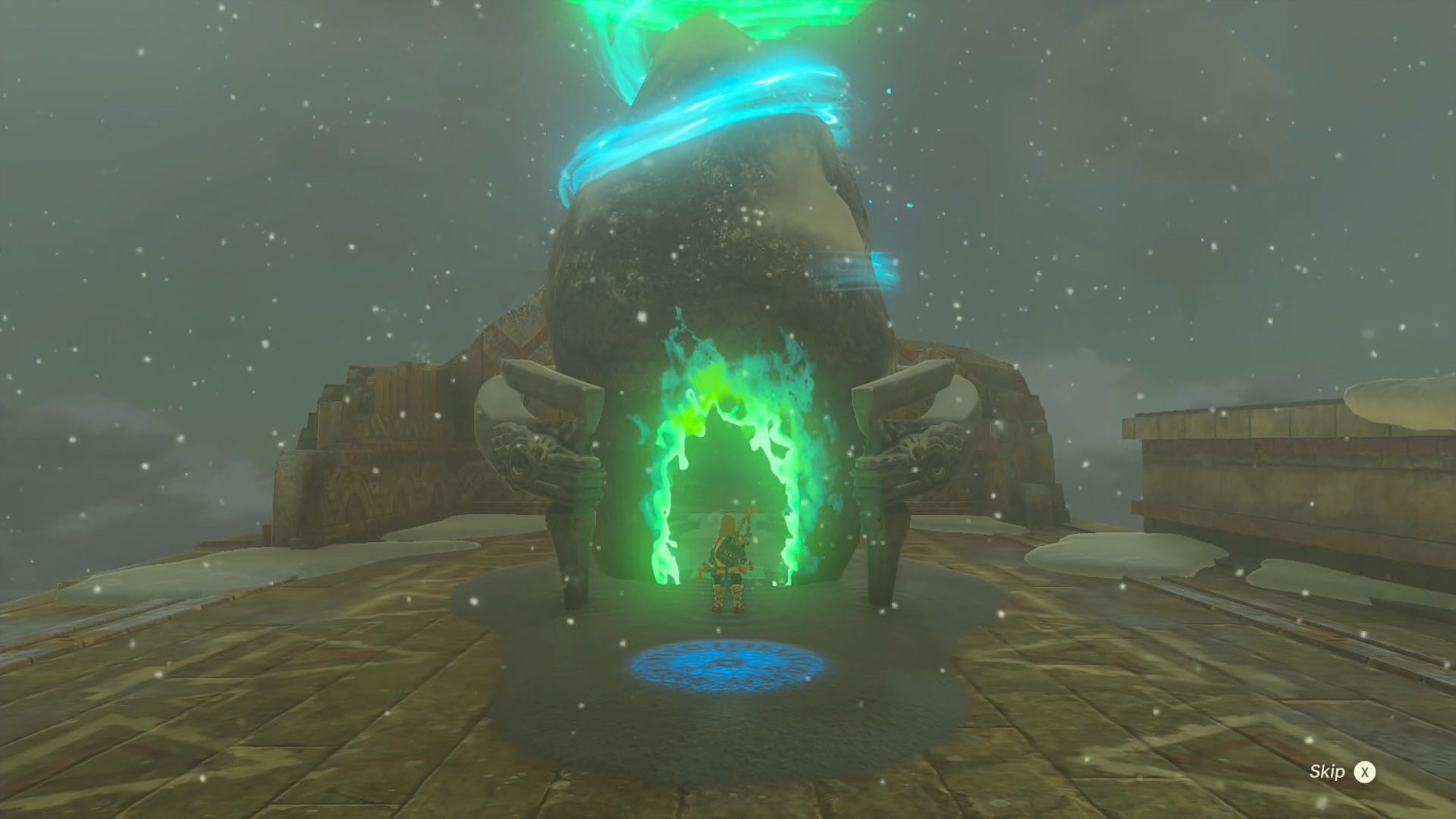 Mayaumekis Downward Force Shrine Solution in Zelda Tears of the