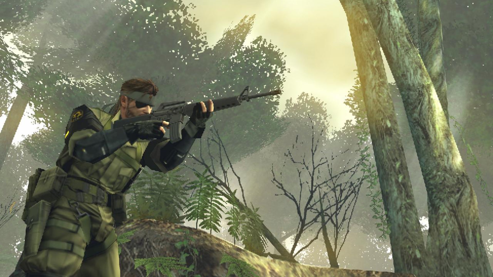 Snake aims down sights in Metal Gear Solid 3 - 6