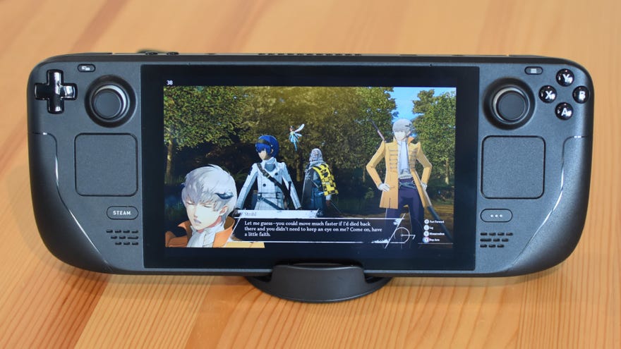 Metaphor: ReFantazio running on a Steam Deck.