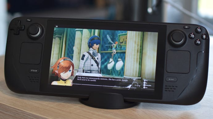 Metaphor: ReFantazio running on a Steam Deck.