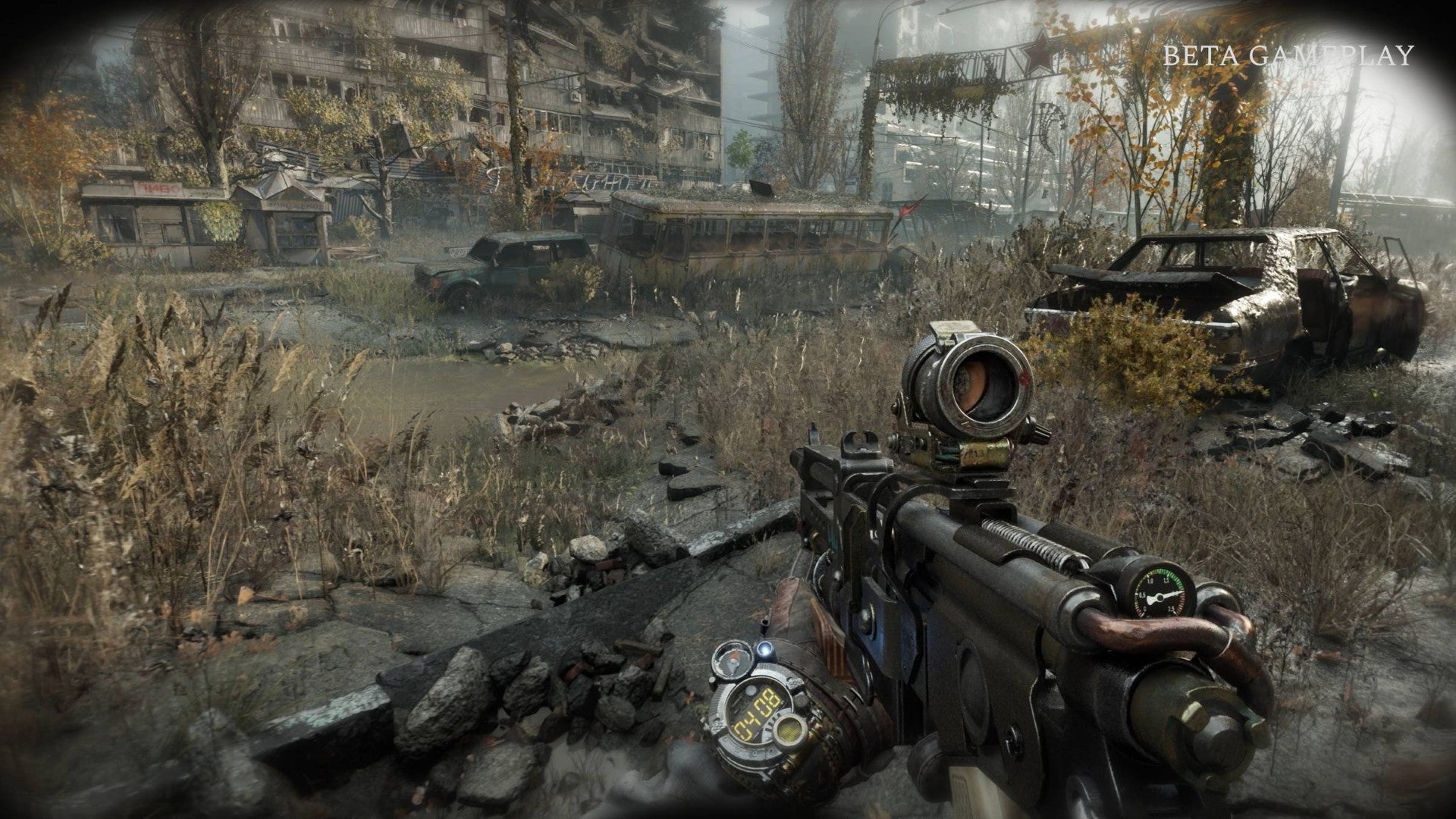 The Stranger explores Moscow's overgrown, irradiated surface in Metro 2039.