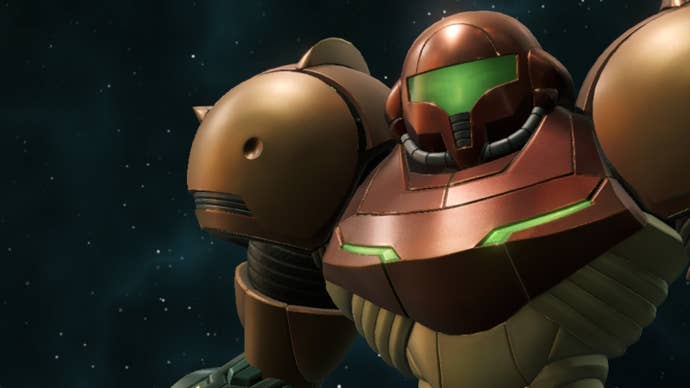 Samus in Metroid Prime Remastered