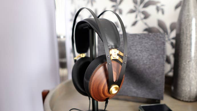 Meze 99 Classic headphones on a stand