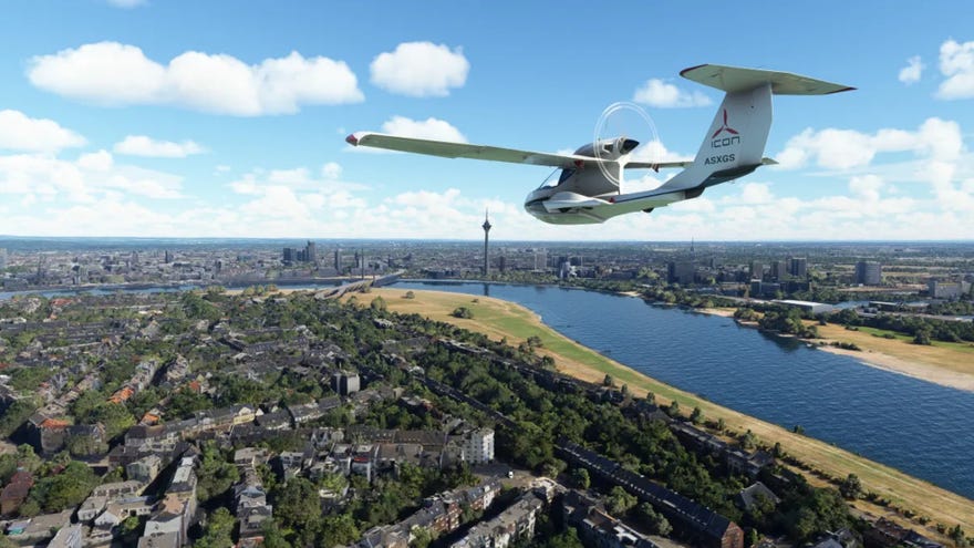 Microsoft Flight Simulator's first free city update features five photorealistic German cities.