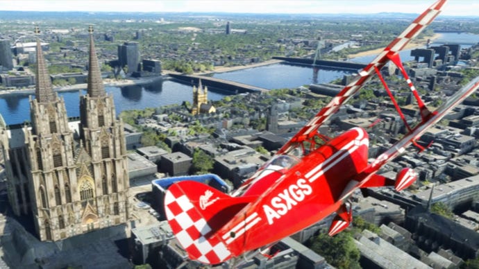 Microsoft Flight Simulator’s first free City Update includes five photo-realistic German cities to fly over.
