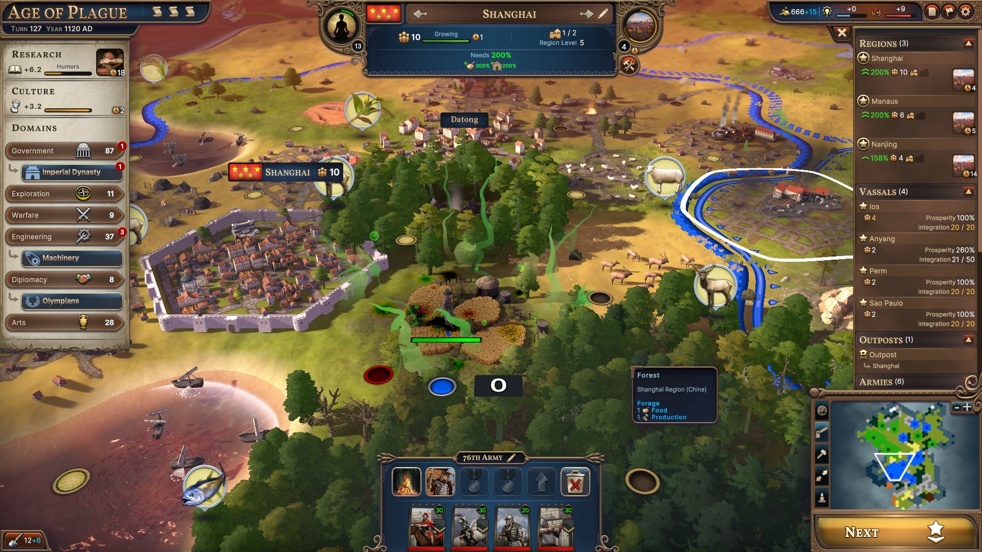 A look at Millenia's map during the Age Of The Plague. - 7