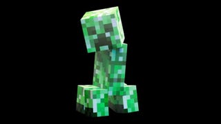 Minecraft Creeper against a plain black background
