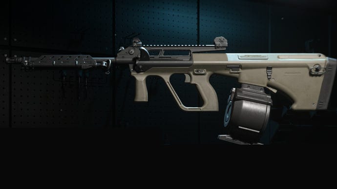 Modern Warfare 2 screenshot showing a close up of the HCR 56.