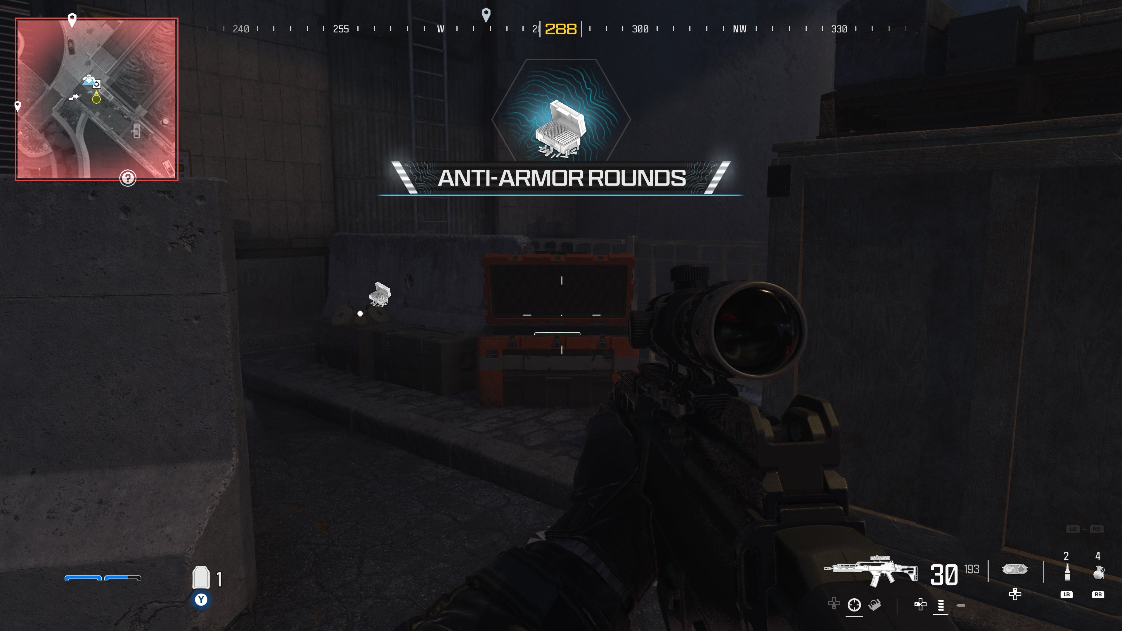 looking at an item supply box on the gora dam map