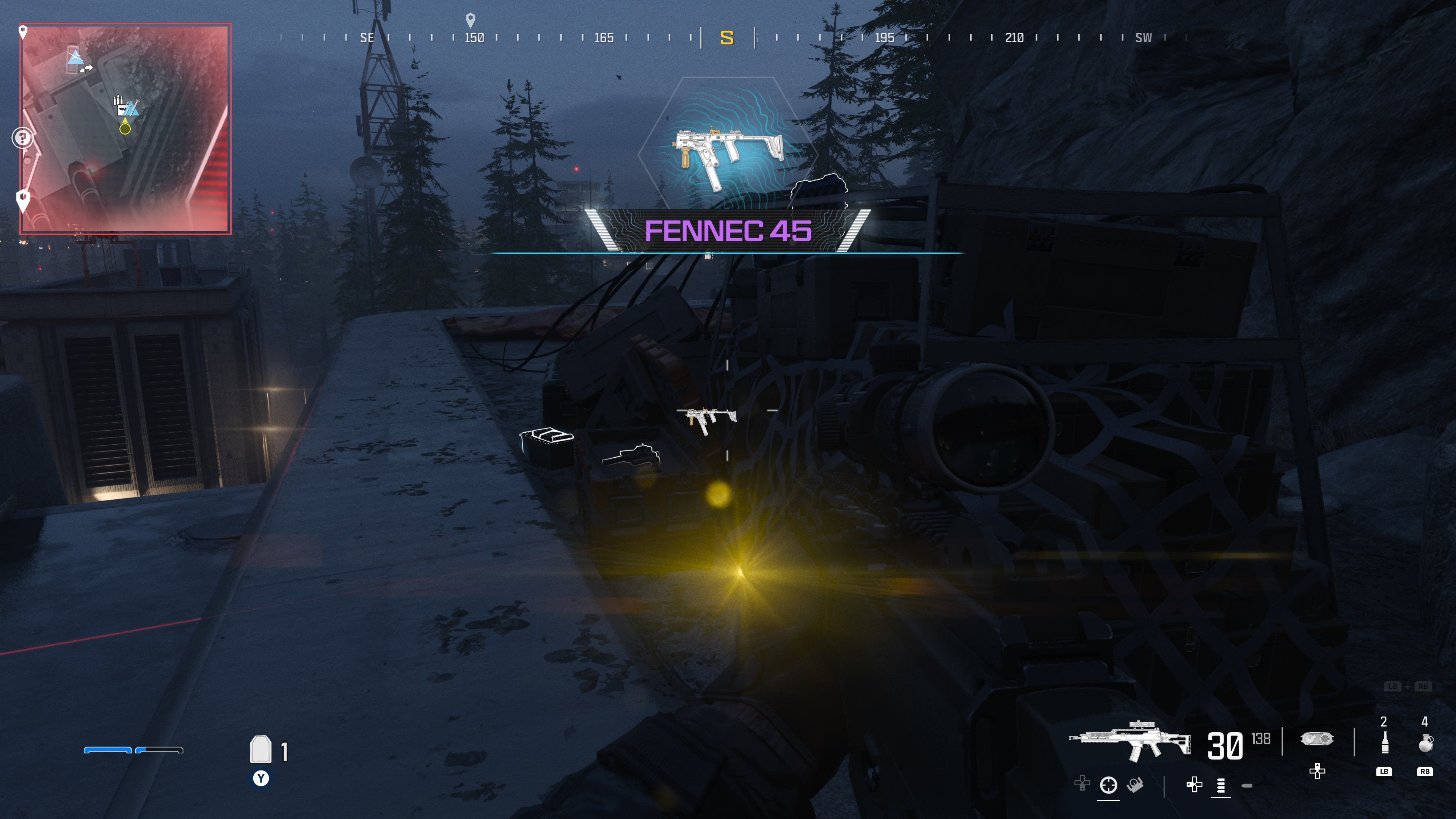 looking at a weapon supply box on the gora dam map