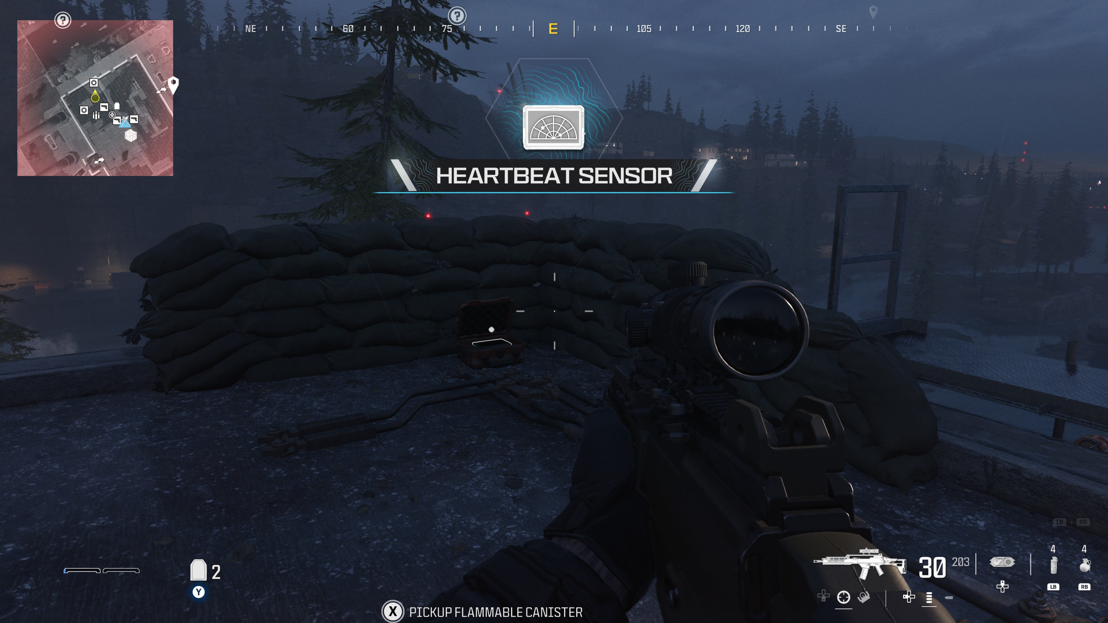 looking at an item supply box on the gora dam map