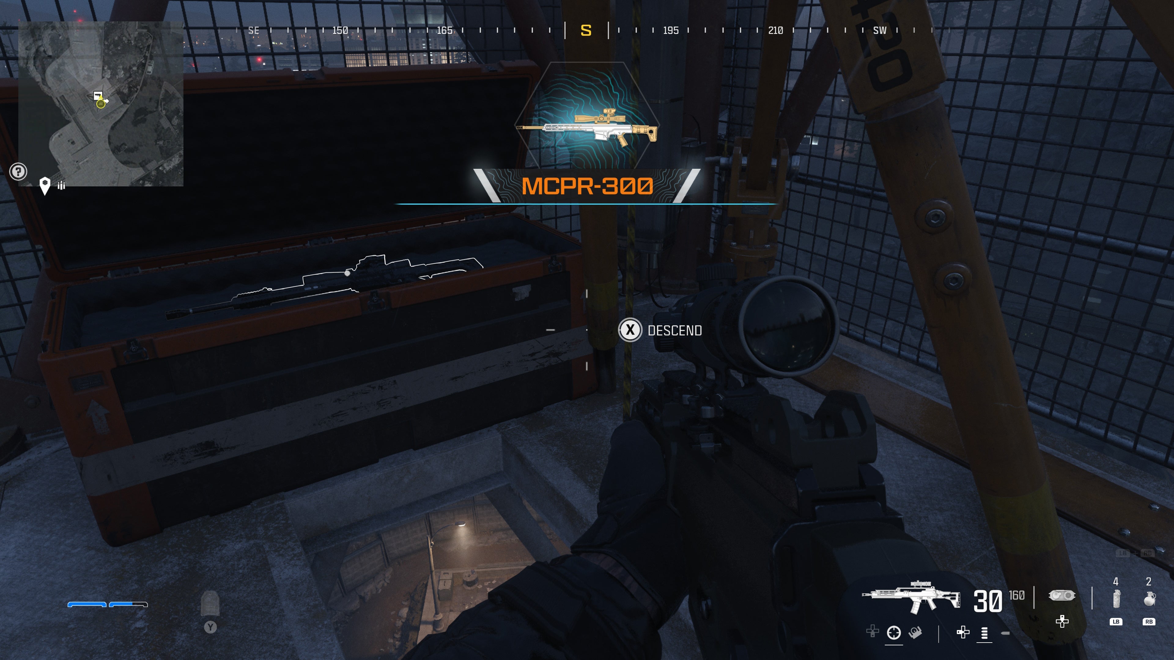 looking at a weapon supply box on the gora dam map