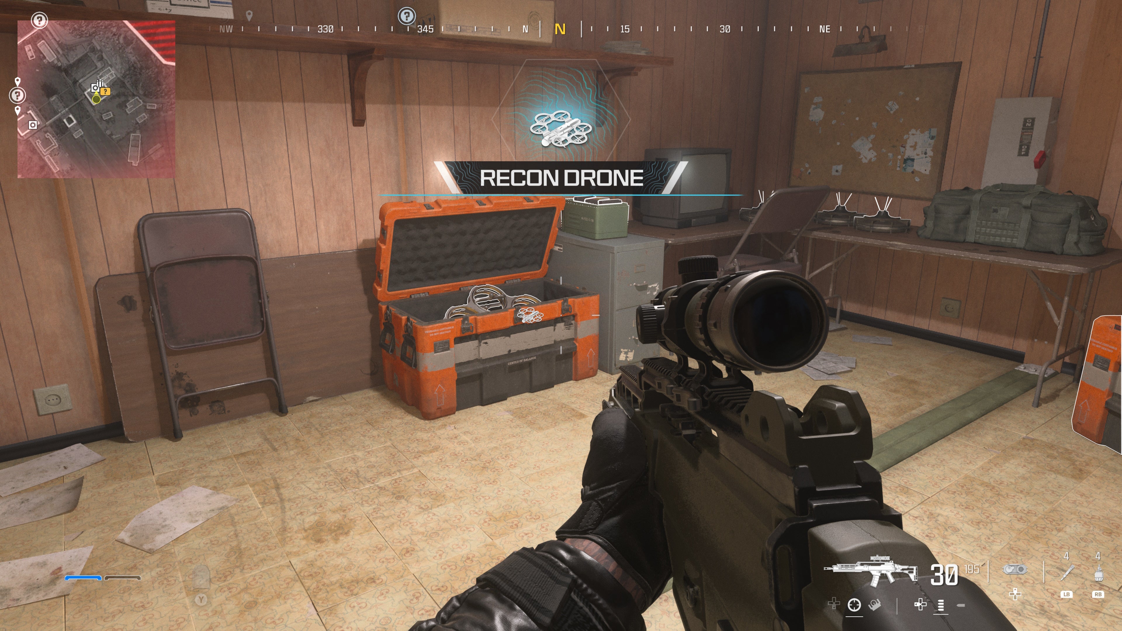 looking at an item supply box on the gora dam map