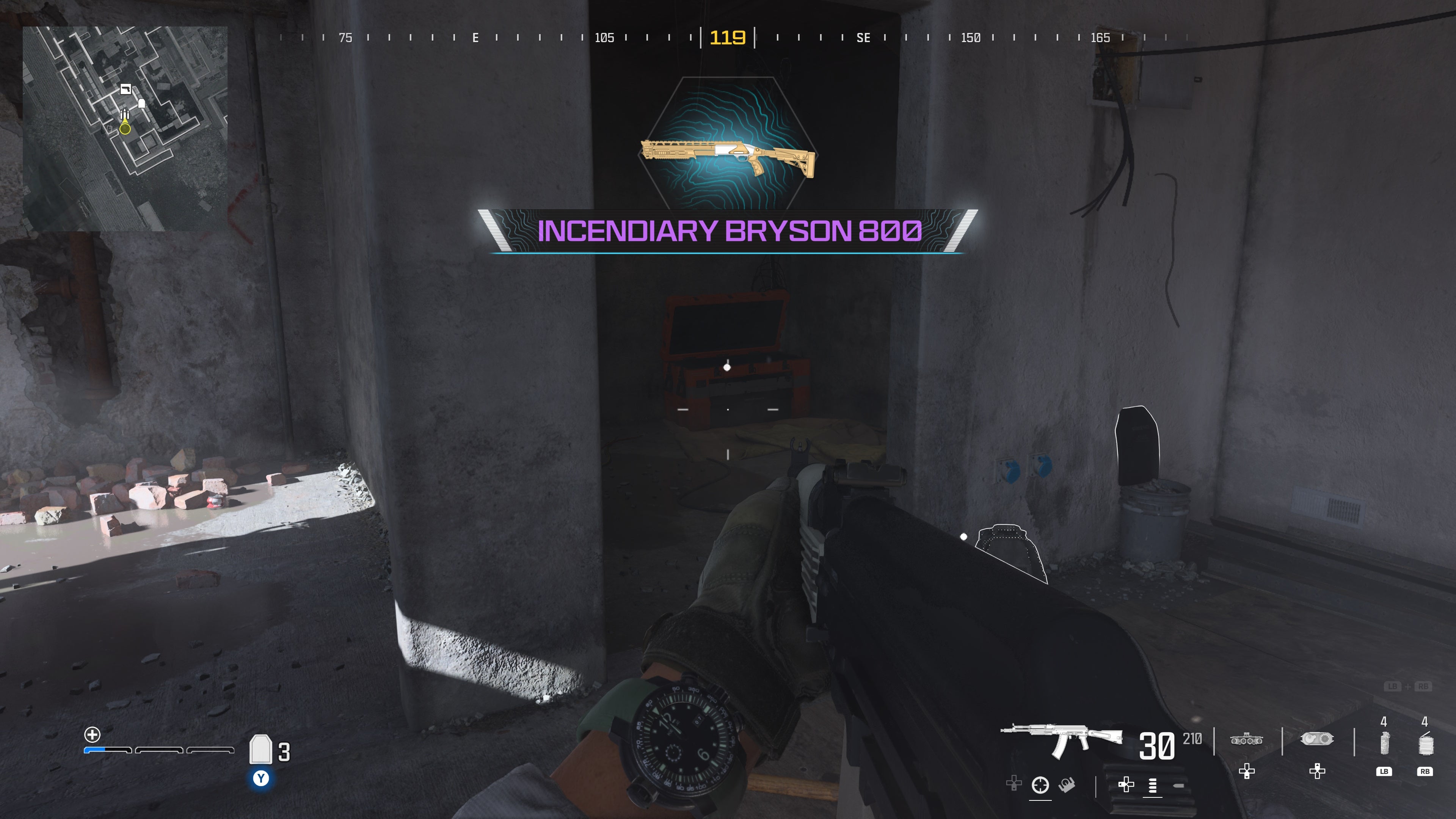 looking at a supply box with a weapon inside on the highrise map