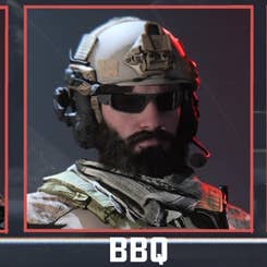 BBQ operator from the chest up