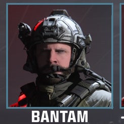 Bantam operator from the chest up