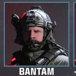 Bantam operator from the chest up