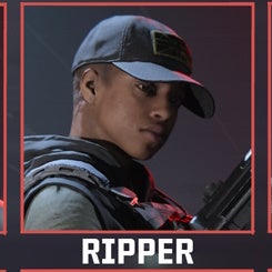 Ripper operator from the chest up