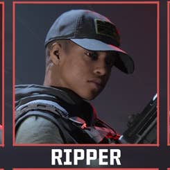 Ripper operator from the chest up