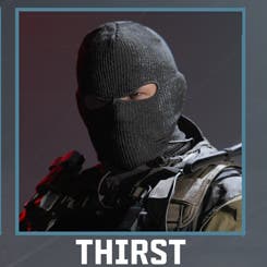 Thirst operator from the chest up
