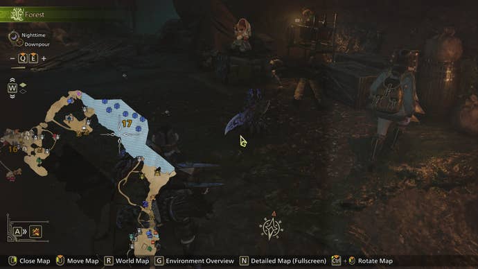 The Great Lake in Area 17 of Scarlet Forest is shown in Monster Hunter Wilds