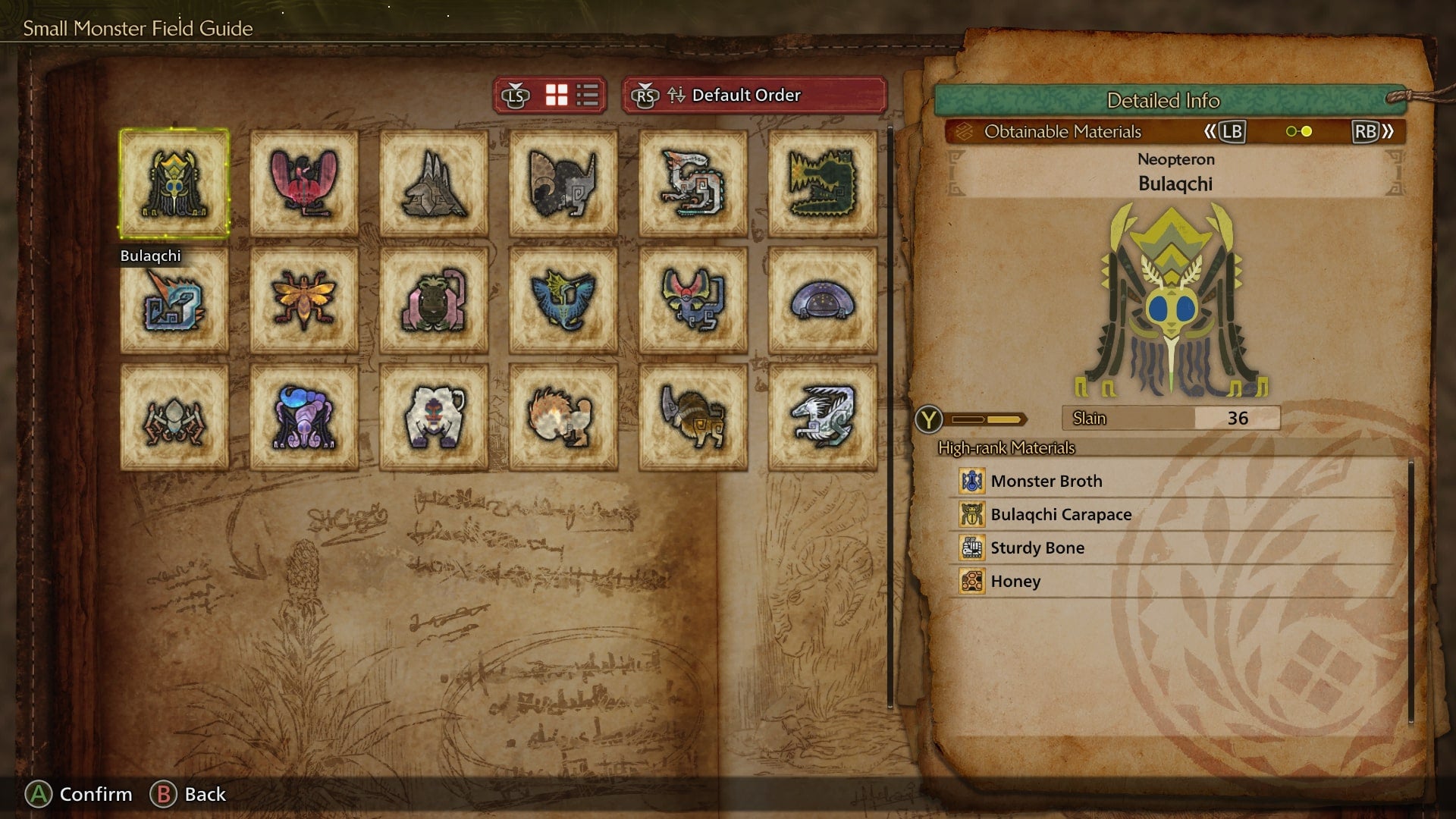 The Bulaqchi entry in the Small Monsters Field Guide is shown in Monster Hunter Wilds - 3