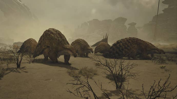 Multiple Ceratonoth in Windward Plains can be seen in Monster Hunter Wilds