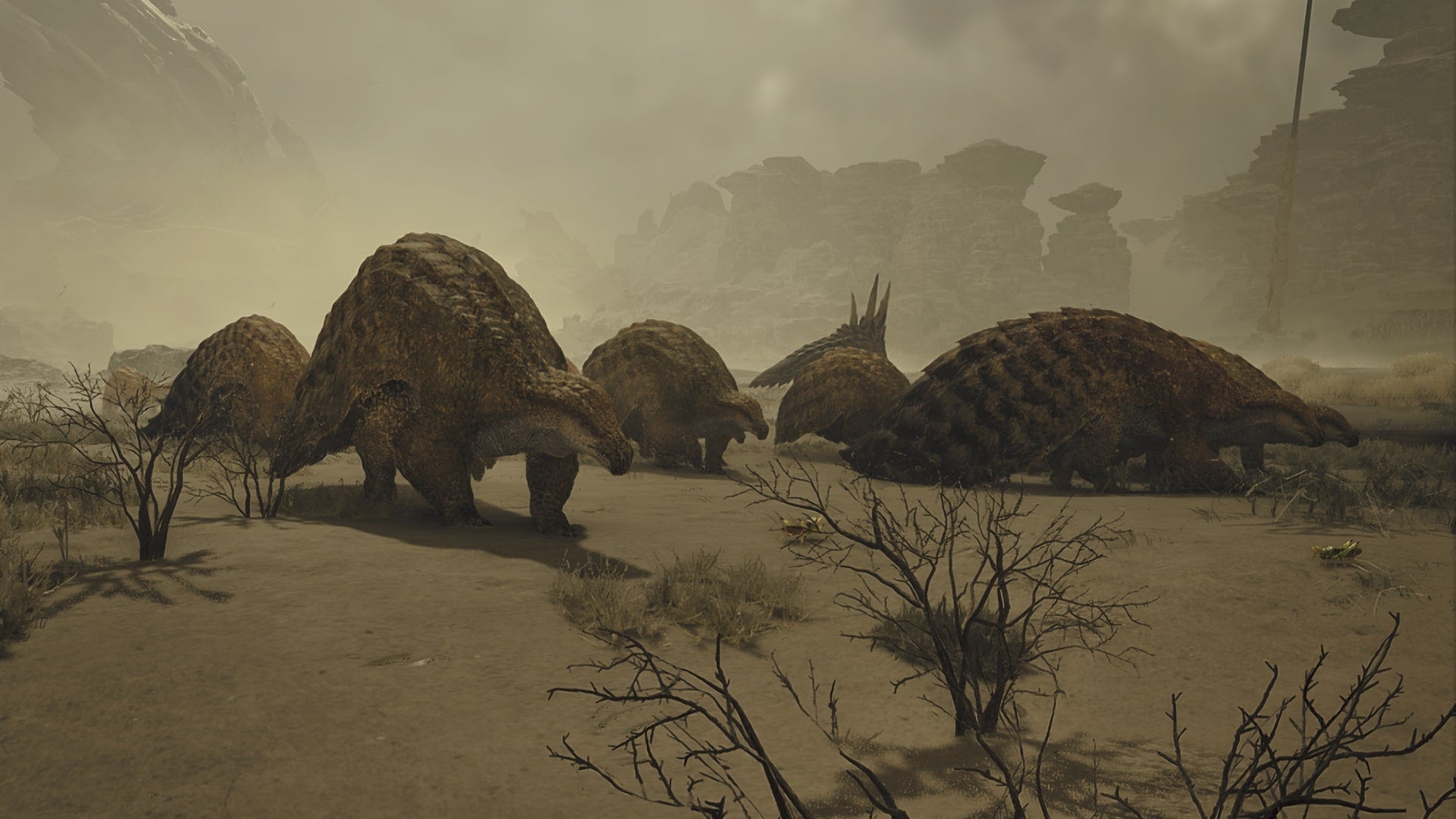 Multiple Ceratonoth in Windward Plains can be seen in Monster Hunter Wilds - 1