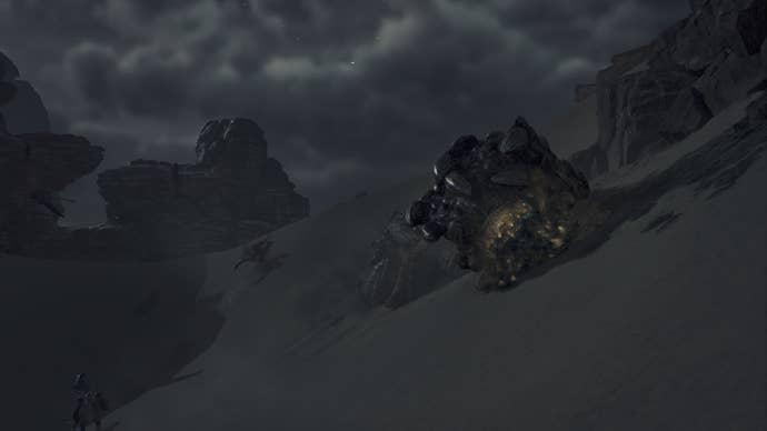 The Hunter fights the Balahara in Windward Plains in Monster Hunter Wilds