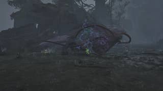 The Hunter fights the Uth Duna in Scarlet Forest in Monster Hunter Wilds