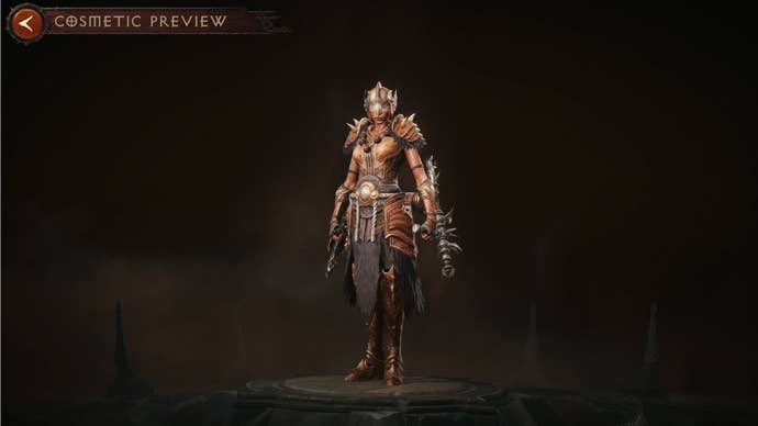 Monk wearing a full set of legendary armor in Diablo Immortal