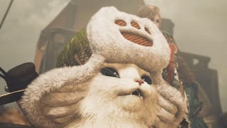Close up of Palico in Monster Hunter Wilds.