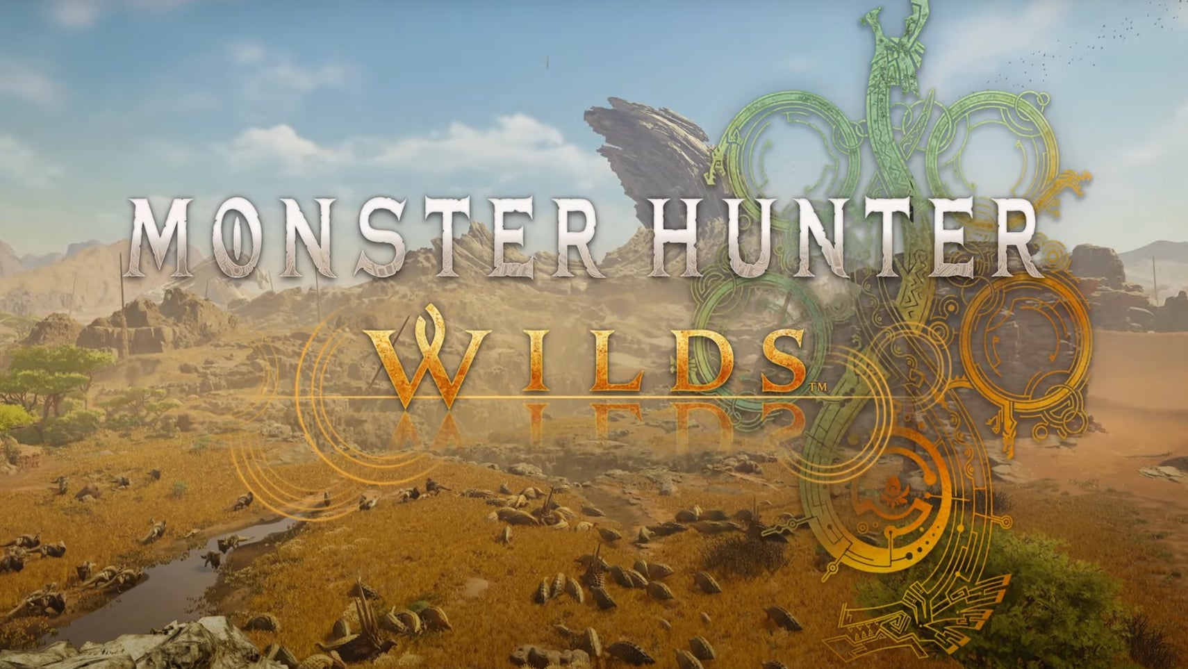 The title card for Monster Hunter Wild in its announcement trailer - 1