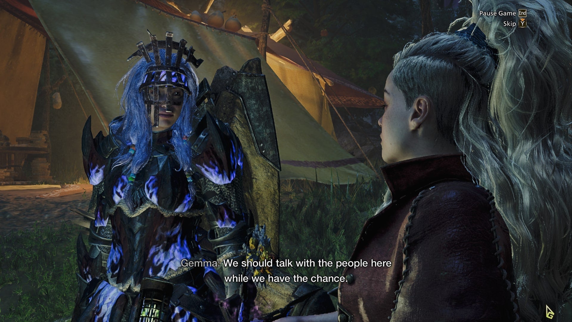 The player character speaks with the Smithy in Monster Hunter Wilds - 1