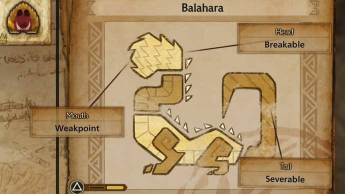 Balahara weak points in Monster Hunter Wilds.