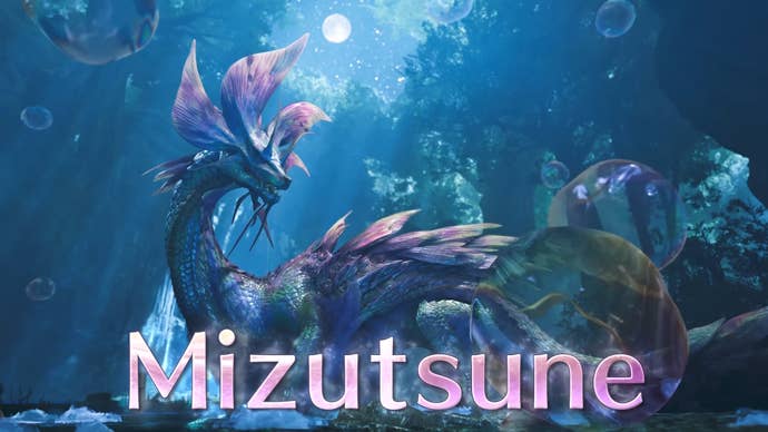 Mizutsune from Monster Hunter Wilds.
