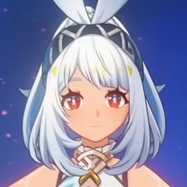 Cropped view of Mualani in Genshin Impact from the shoulders up.