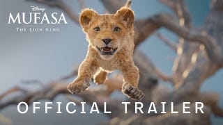 Primeiro trailer de Mufasa: The Lion King bombardeado no YouTube