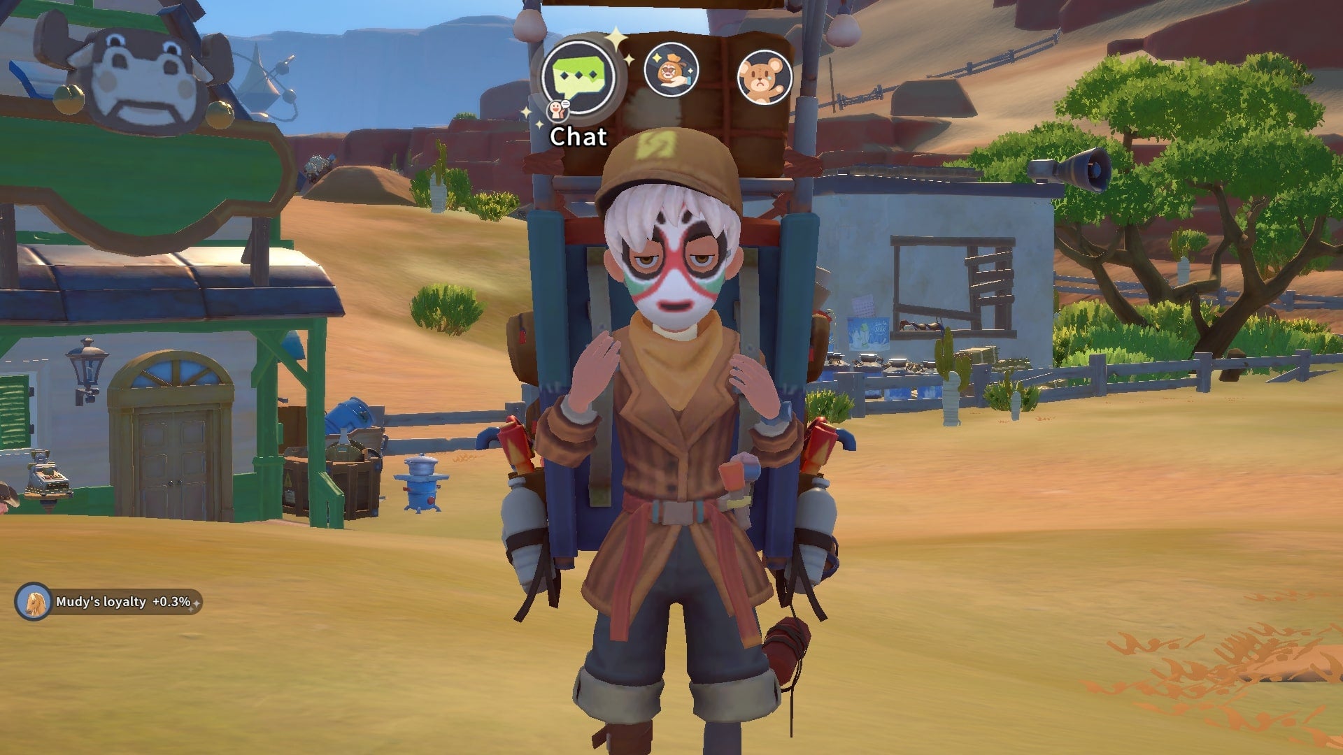 The player speaks with the Mysterious Man in My Time at Sandrock - 3