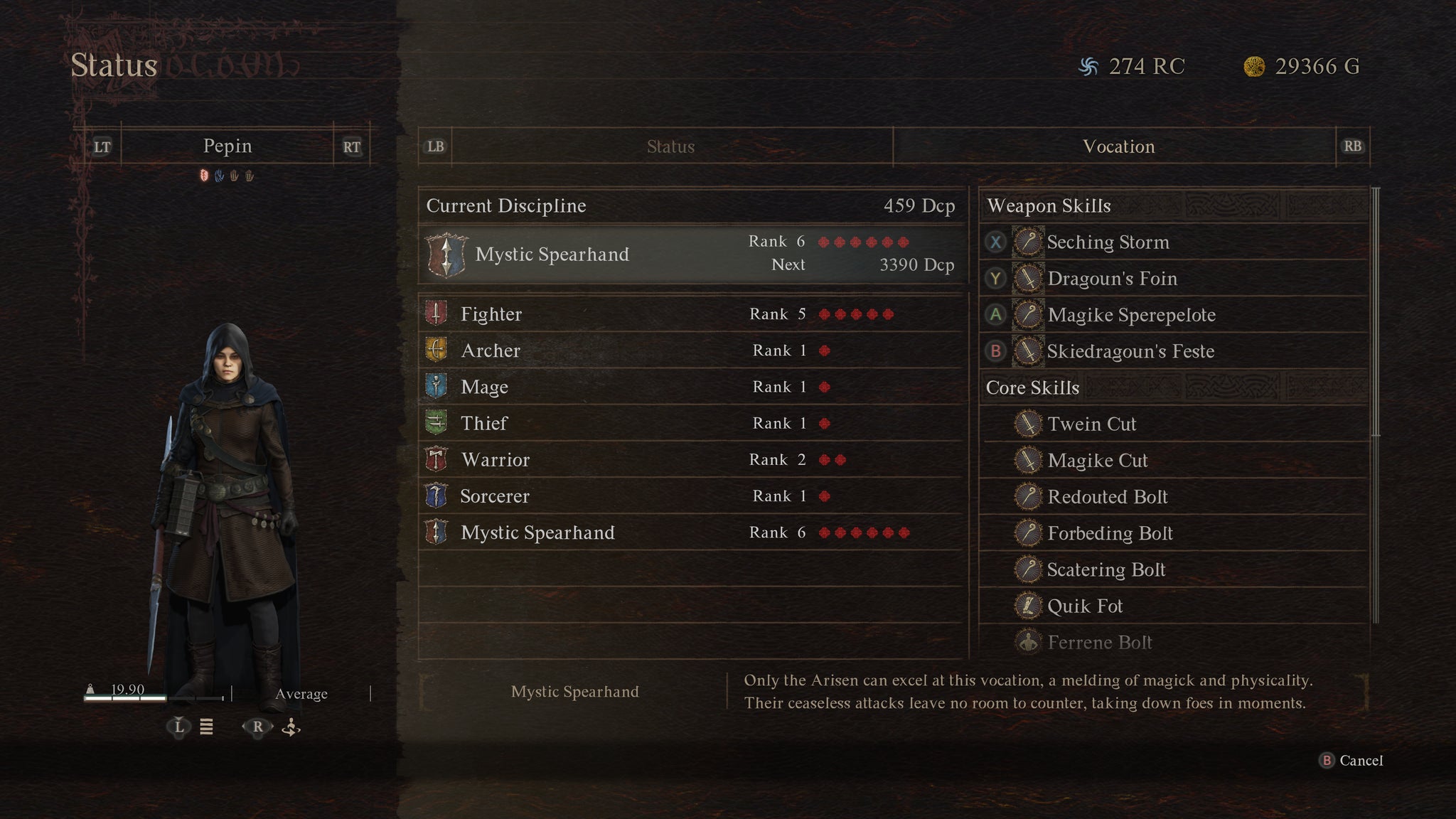 The Mystic Spearhand class in Dragon's Dogma 2. - 9