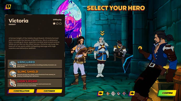 MythForce select your hero