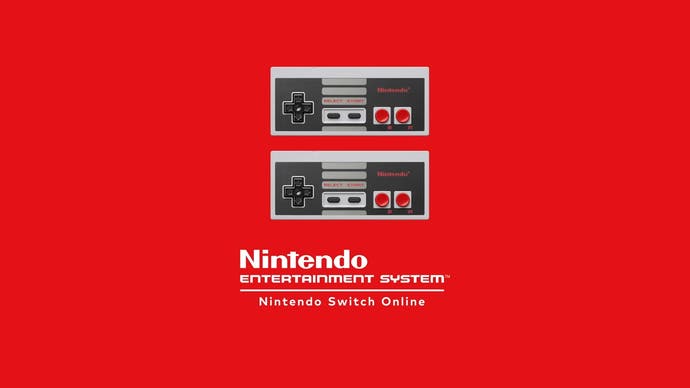 Nintendo Switch Online's NES logo.