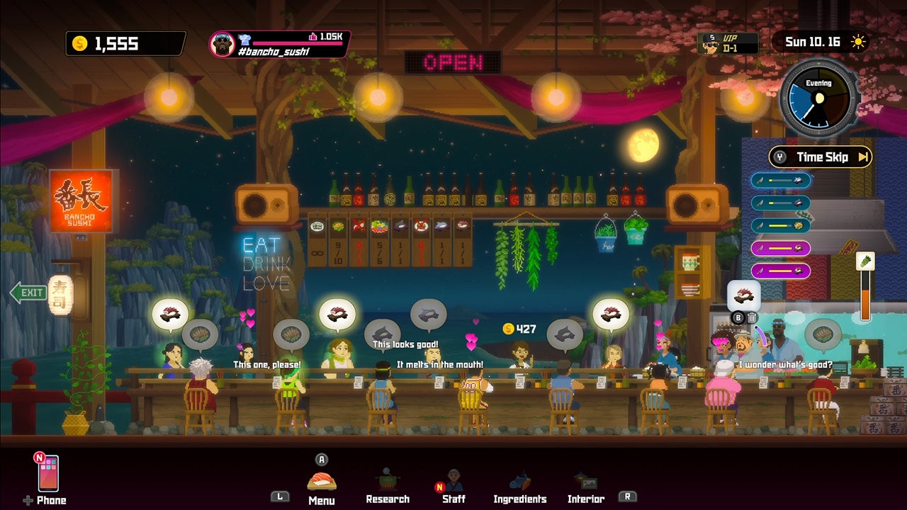 Dave the Diver Switch restaurant screenshot