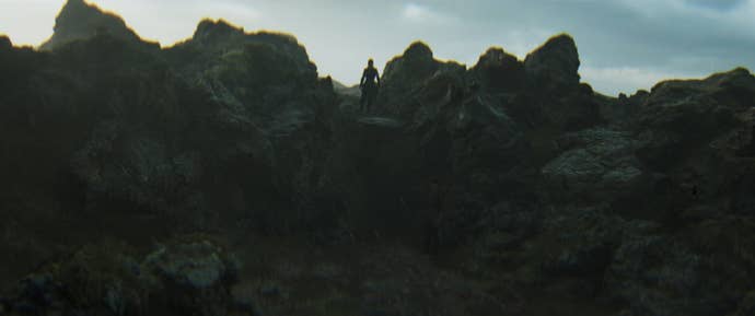 Owing to Nanite’s properties, at-speed traversal across terrain occurs with no visible pop-in.