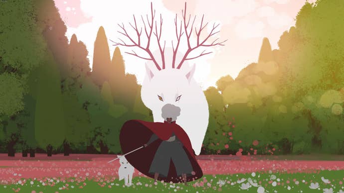 Alba, Neva, and Neva’s mother stand ready for battle in Neva.