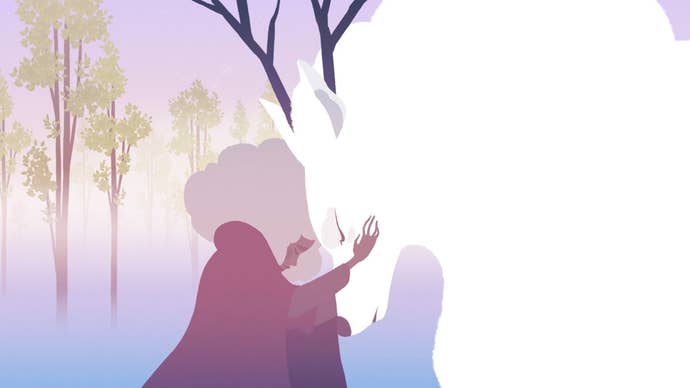 Alba hugs her wolf friend in a screenshot from Neva’s second trailer.