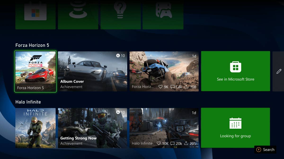 Xbox one home outlet page