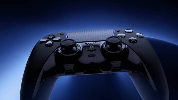 PS5 Midnight Black DualSense Edge controller.