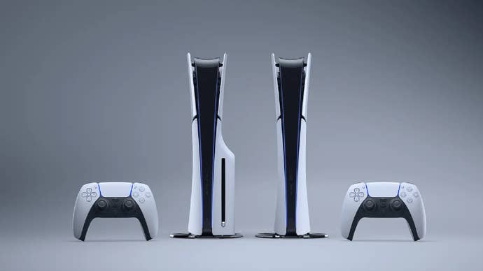 The PS5 and PS5 Slim.