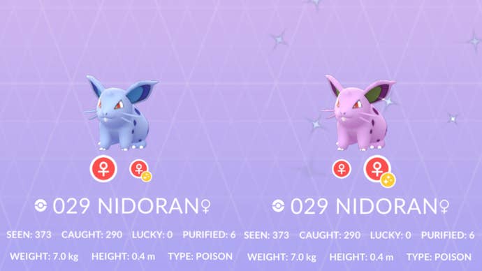 Nidoran F pokedex page